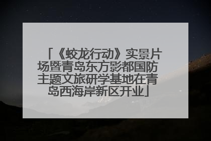 《蛟龙行动》实景片场暨青岛东方影都国防主题文旅研学基地在青岛西海岸新区开业