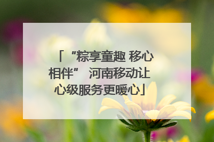 “粽享童趣 移心相伴” 河南移动让心级服务更暖心