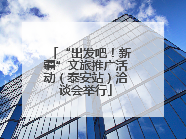 “出发吧！新疆”文旅推广活动（泰安站）洽谈会举行