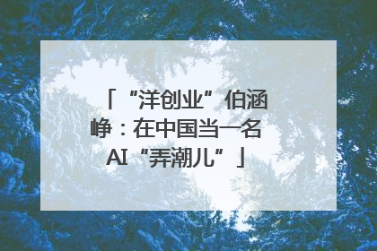 “洋创业”伯涵峥：在中国当一名AI“弄潮儿”