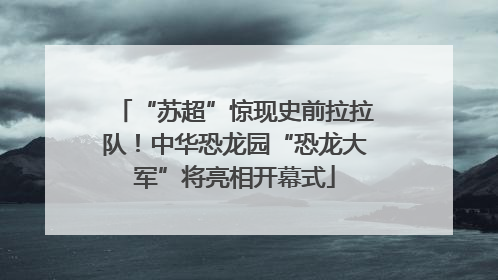 “苏超”惊现史前拉拉队！中华恐龙园“恐龙大军”将亮相开幕式