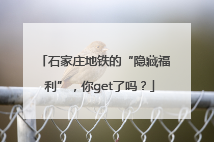 石家庄地铁的“隐藏福利”，你get了吗？