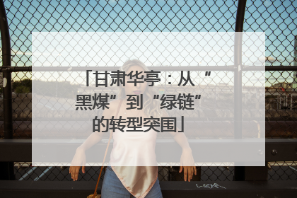 甘肃华亭：从“黑煤”到“绿链”的转型突围