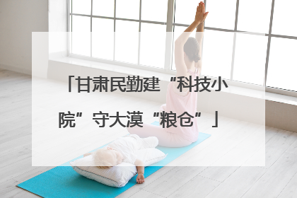 甘肃民勤建“科技小院”守大漠“粮仓”