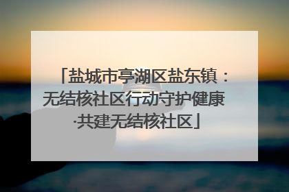 盐城市亭湖区盐东镇：无结核社区行动守护健康 ·共建无结核社区