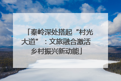 秦岭深处搭起“村光大道”：文旅融合激活乡村振兴新动能