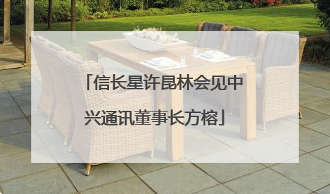 信长星许昆林会见中兴通讯董事长方榕