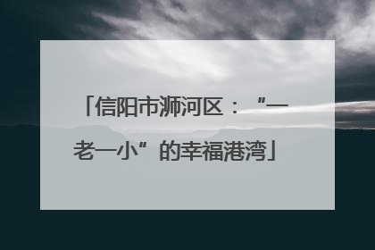 信阳市浉河区：“一老一小”的幸福港湾