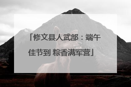 修文县人武部：端午佳节到 粽香满军营