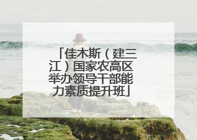 佳木斯（建三江）国家农高区举办领导干部能力素质提升班