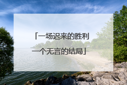 一场迟来的胜利 一个无言的结局