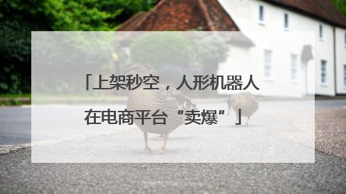 上架秒空，人形机器人在电商平台“卖爆”