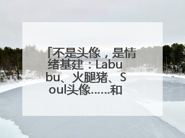 不是头像，是情绪基建：Labubu、火腿猪、Soul头像……和那些像你的表情