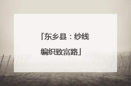 东乡县：纱线编织致富路