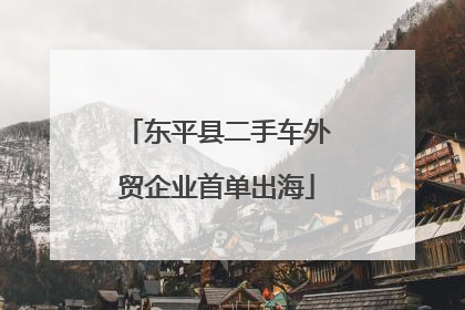 东平县二手车外贸企业首单出海