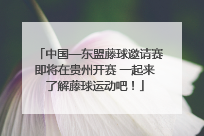 中国—东盟藤球邀请赛即将在贵州开赛 一起来了解藤球运动吧！