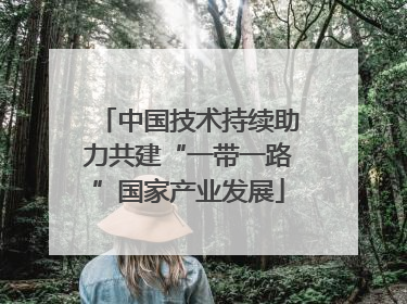 中国技术持续助力共建“一带一路”国家产业发展