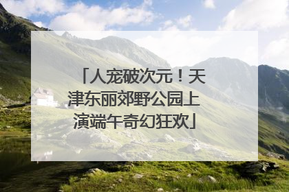 人宠破次元！天津东丽郊野公园上演端午奇幻狂欢