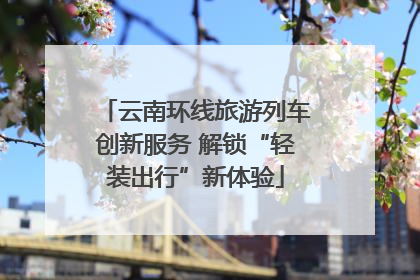 云南环线旅游列车创新服务 解锁“轻装出行”新体验