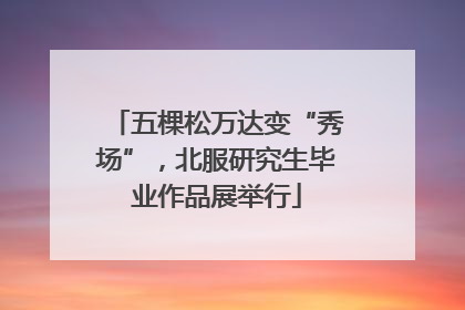 五棵松万达变“秀场”，北服研究生毕业作品展举行