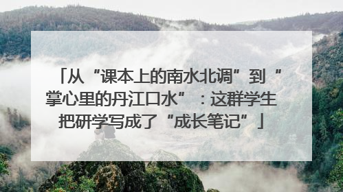 从“课本上的南水北调”到“掌心里的丹江口水”：这群学生把研学写成了“成长笔记”