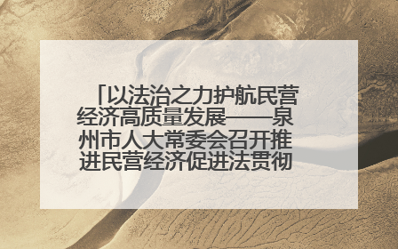 以法治之力护航民营经济高质量发展——泉州市人大常委会召开推进民营经济促进法贯彻实施座谈会
