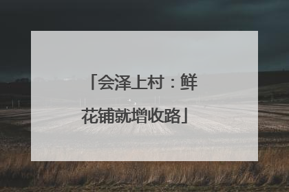 会泽上村：鲜花铺就增收路