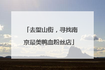 去望山街，寻找南京最美鸭血粉丝店