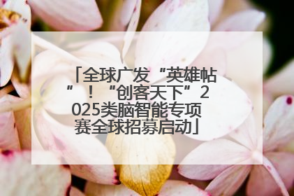 全球广发“英雄帖”！“创客天下”2025类脑智能专项赛全球招募启动