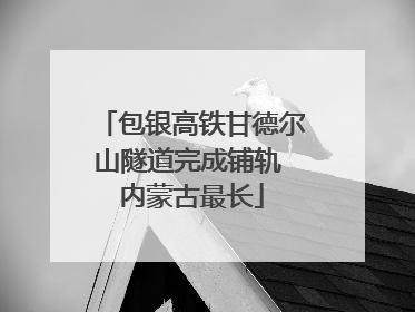 包银高铁甘德尔山隧道完成铺轨 内蒙古最长
