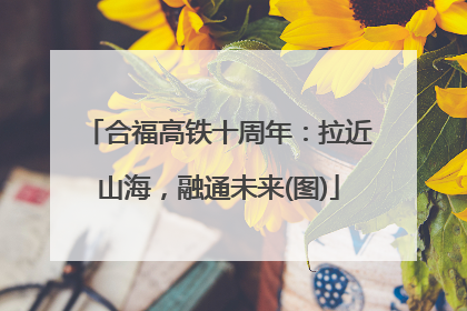 合福高铁十周年：拉近山海，融通未来(图)