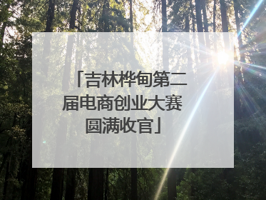 吉林桦甸第二届电商创业大赛圆满收官