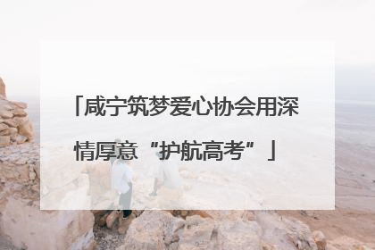 咸宁筑梦爱心协会用深情厚意“护航高考”