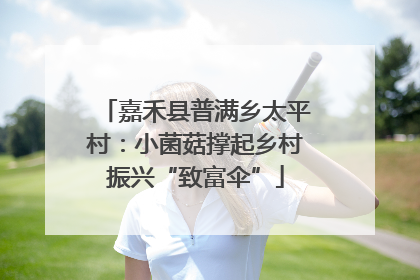 嘉禾县普满乡太平村：小菌菇撑起乡村振兴“致富伞”