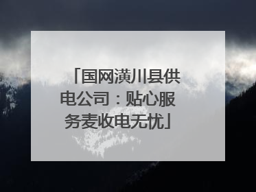 国网潢川县供电公司：贴心服务麦收电无忧