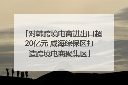 对韩跨境电商进出口超20亿元 威海综保区打造跨境电商聚集区