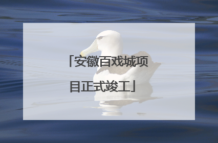 安徽百戏城项目正式竣工