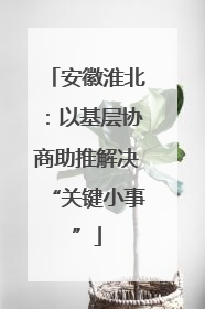 安徽淮北：以基层协商助推解决“关键小事”