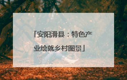 安阳滑县：特色产业绘就乡村图景