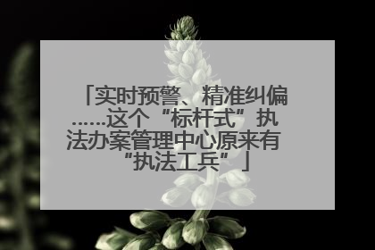 实时预警、精准纠偏……这个“标杆式”执法办案管理中心原来有“执法工兵”