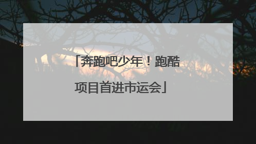 奔跑吧少年！跑酷项目首进市运会