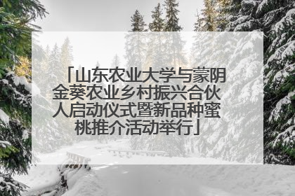 山东农业大学与蒙阴金葵农业乡村振兴合伙人启动仪式暨新品种蜜桃推介活动举行