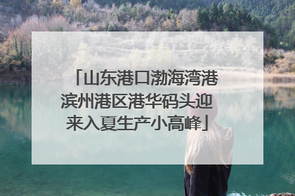 山东港口渤海湾港滨州港区港华码头迎来入夏生产小高峰