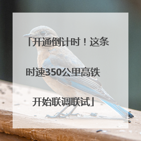 开通倒计时！这条时速350公里高铁开始联调联试