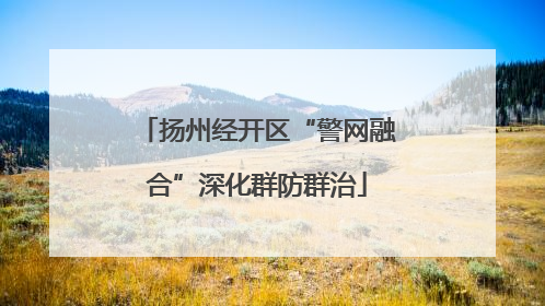 扬州经开区“警网融合”深化群防群治
