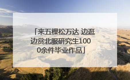 来五棵松万达 边逛边赏北服研究生1000余件毕业作品