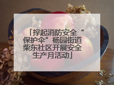 撑起消防安全“保护伞”杨园街道柴东社区开展安全生产月活动