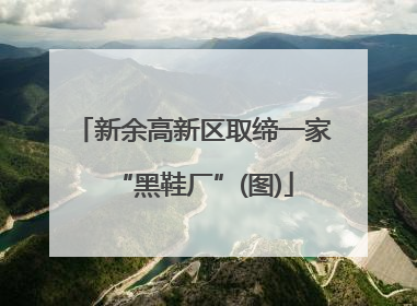 新余高新区取缔一家“黑鞋厂”(图)