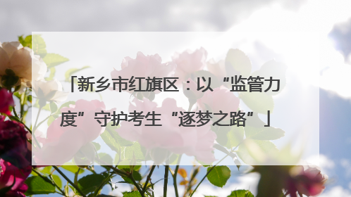 新乡市红旗区：以“监管力度”守护考生“逐梦之路”