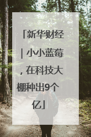新华财经｜小小蓝莓，在科技大棚种出9个亿